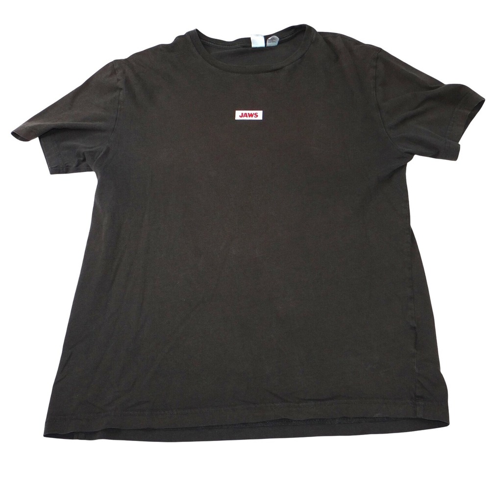 Mens Jaws Movie T‎ Shirt Black Size Medium Graphic Tee